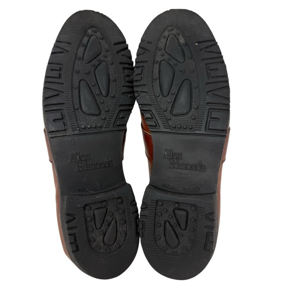 Allen Edmonds Fairmont Leather Penny Loafers Shoes Size 9.5D Brown Anti Skid - Picture 4 of 13